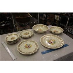 Partial Set Of DuBarry 22K Gold Dishware, British Empire Ware