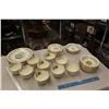 Image 1 : Two Similar Partial Sets Of 22K Gold Dishware (Dogwood And Tudor Rose)