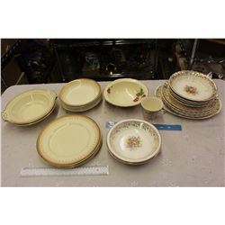 Large Lot Of Gold Accented Dishware (Lots of Matching 22K)