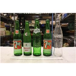 Vintage Glass Soda Bottles