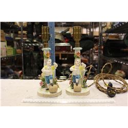 Pair Of Vintage Character Lamps