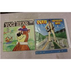 Elvis "Separate Ways" Record And Yogi Bear Tv Show Record