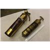 Image 1 : Pair Of Brass Fire Extinguishers