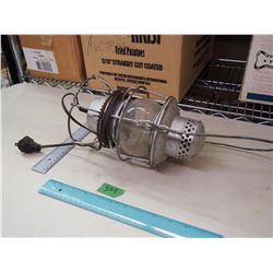 CNR Embossed Lantern, Converted For Electric (Embossed Glass, Stamped Metal)