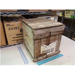 Vintage Wooden Egg Crate
