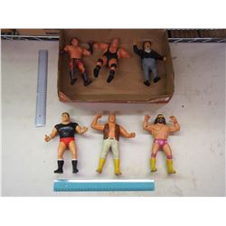 Vintage Wrestling Figurines (6)