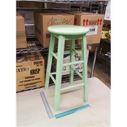 Green Wooden Stool
