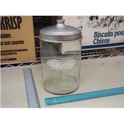 Glass Biscuit Jar