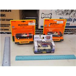 Mustang 1/43 Diecast Cars (2) W/ 1/64 1953 Ford Crestline Victoria