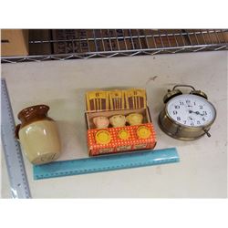 Lot Of Misc. (Bear Soap, Mini Jug, Cosmo Alarm Clock