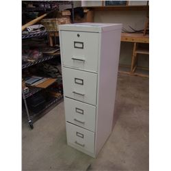 Four Drawer Metal Filing Cabinet 18"x15"x53"