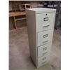 Image 2 : Four Drawer Metal Filing Cabinet 18"x15"x53"