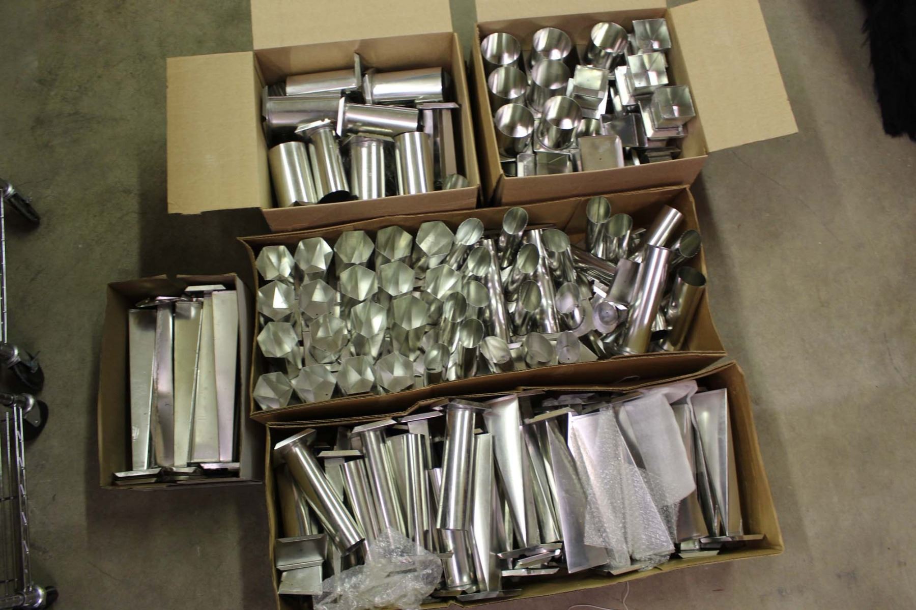 5 Boxes Of Metal Candle Molds, HUGE LOT