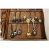 Image 2 : Collectors Teaspoons In Wooden Racks