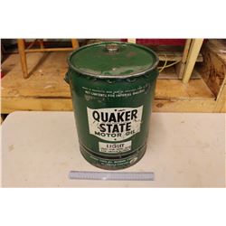 Quaker State Motor Oil Pail (5 Gallon)