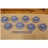 Image 1 : Pyrex Delphite Tea Cups & Saucers (8 Cups & Saucers)