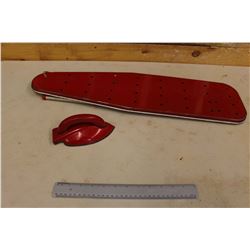 Vintage Metal Child's Ironing Board & Toy Iron