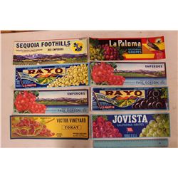 Old New Stock Fruit Crate Labels