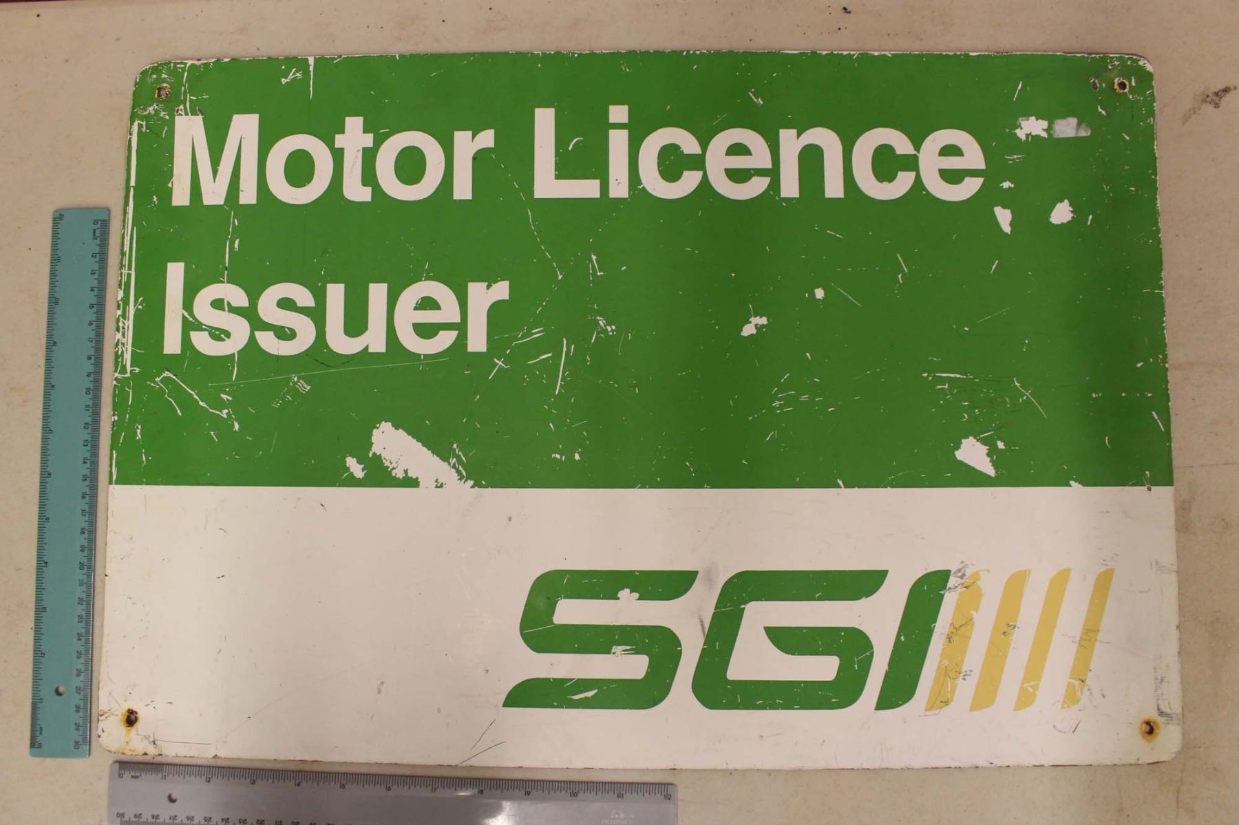 Issuer Sign SGI Motor License Issuer Sign (23.5