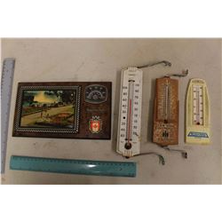 Vintage Advertising Thermometers (4)