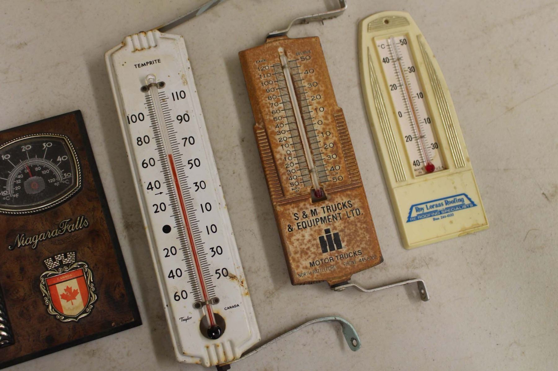 Vintage Advertising Thermometers (4)