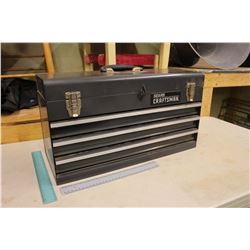 Sears Craftsman 3 Drawer Tool Box (Like New) w/Tools Inside