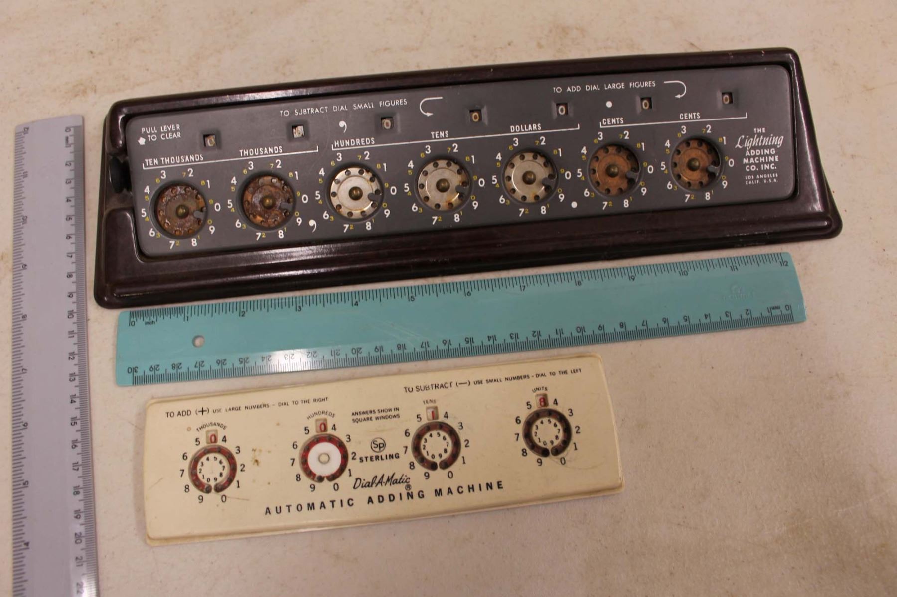 Antique "The Lightning Adding Machine" DialAMatic