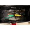 Image 5 : Plastic Carry Tool Box w/Tools Inside