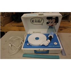 Vintage Walt Disney Mickey Mouse Record Player (Made in USA, Sears Electronics)