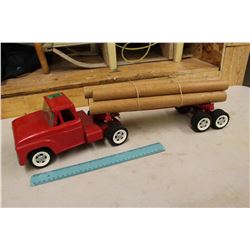 1950's Structo Truck & Log Trailer