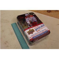 Sealed Collector Tin Box of 2015-16 Upper Deck Series 2 Hockey Cards, 12 Packs