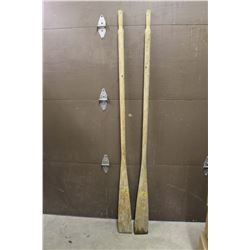 Vintage Wooden Boat Paddles