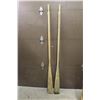 Image 1 : Vintage Wooden Boat Paddles