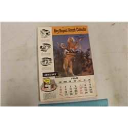 1960 Roy Rogers Ranch Calendar (Complete)