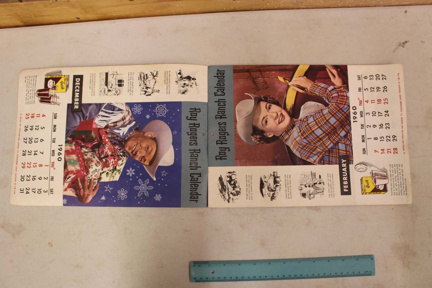 1960 Roy Rogers Ranch Calendar