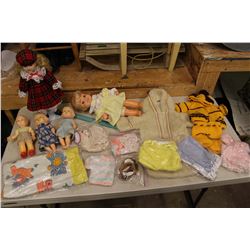 Vintage Dolls (5)(1 Comes w/Accessories & Clothing)