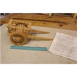 Wooden Red River Cart