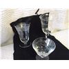 Image 2 : Etched Crystal Glasses (24) 3 Styles, No Chips or Cracks