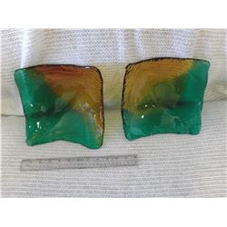 Art Glass Bowls(2)(No Chips or Cracks)