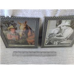 Pair of Roy Rogers Pictures- Signed