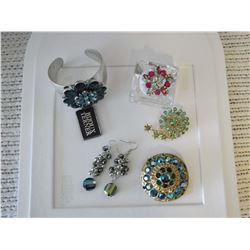 Glitzy Rhinestone & Carnival Glass Jewellery