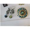 Image 2 : Glitzy Rhinestone & Carnival Glass Jewellery