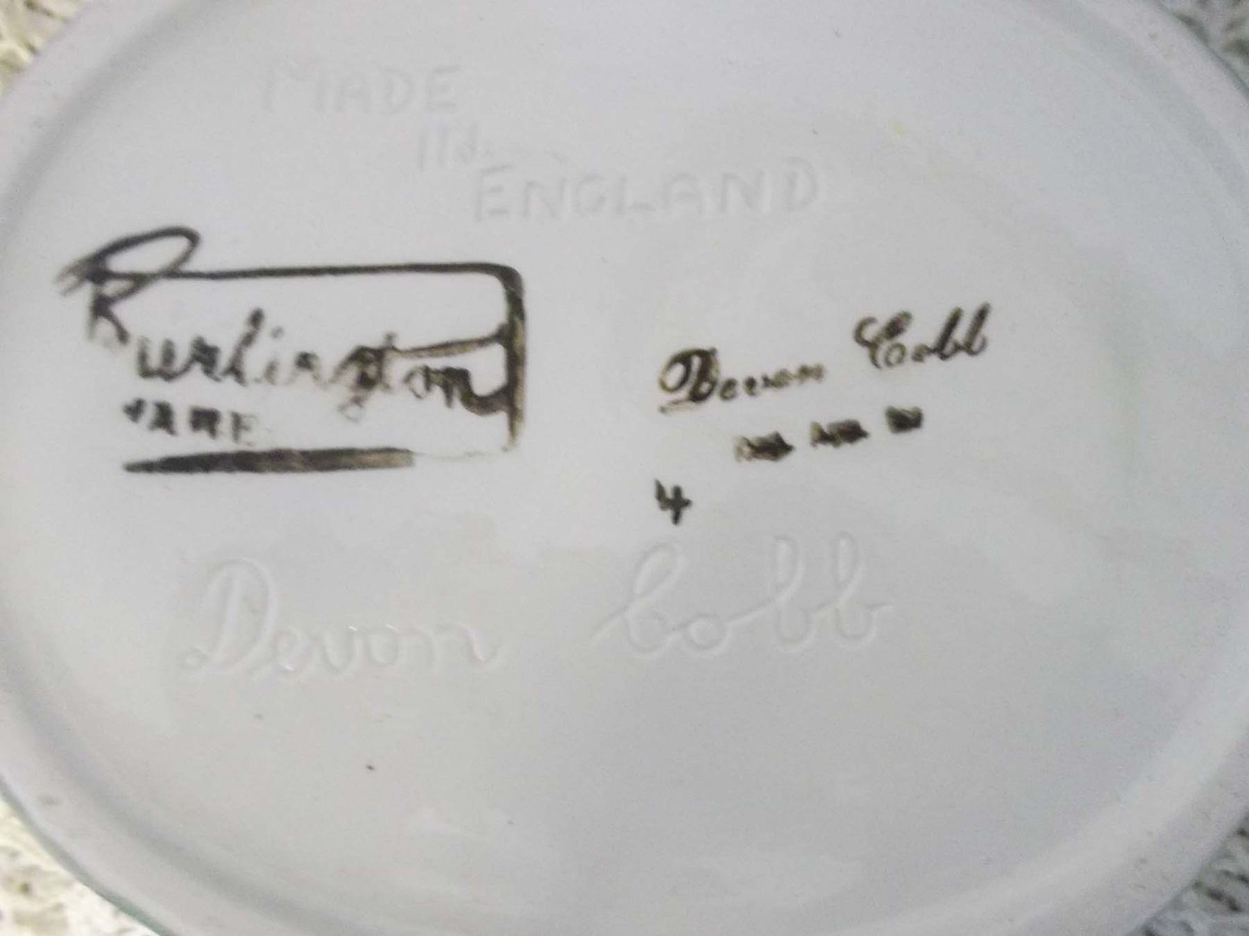 Burlington Ware by Devon Cobb-England (No Chips or Cracks)