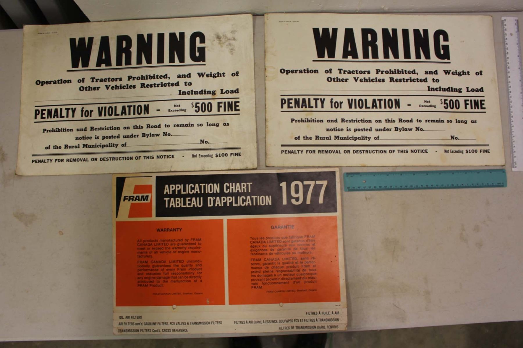 Vintage Cardboard Signs (3)