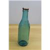 Image 2 : Antique Coca-Cola Blue Straight Sided Bottle With Embossed Script Sides And Bottom