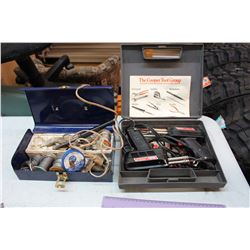 Wellers (2)& Small Tool Box w/Soldering