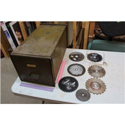 Metal Cabinet w/Various Blades