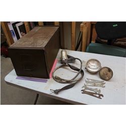 Metal Cabinet w/Various Tools