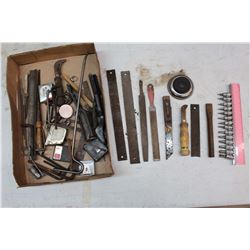 Lot of Various Tools (Tape Measures, Filers, Sockets, Etc)