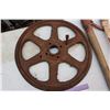 Image 3 : Wheel, Spike Puller & A Pick Axe